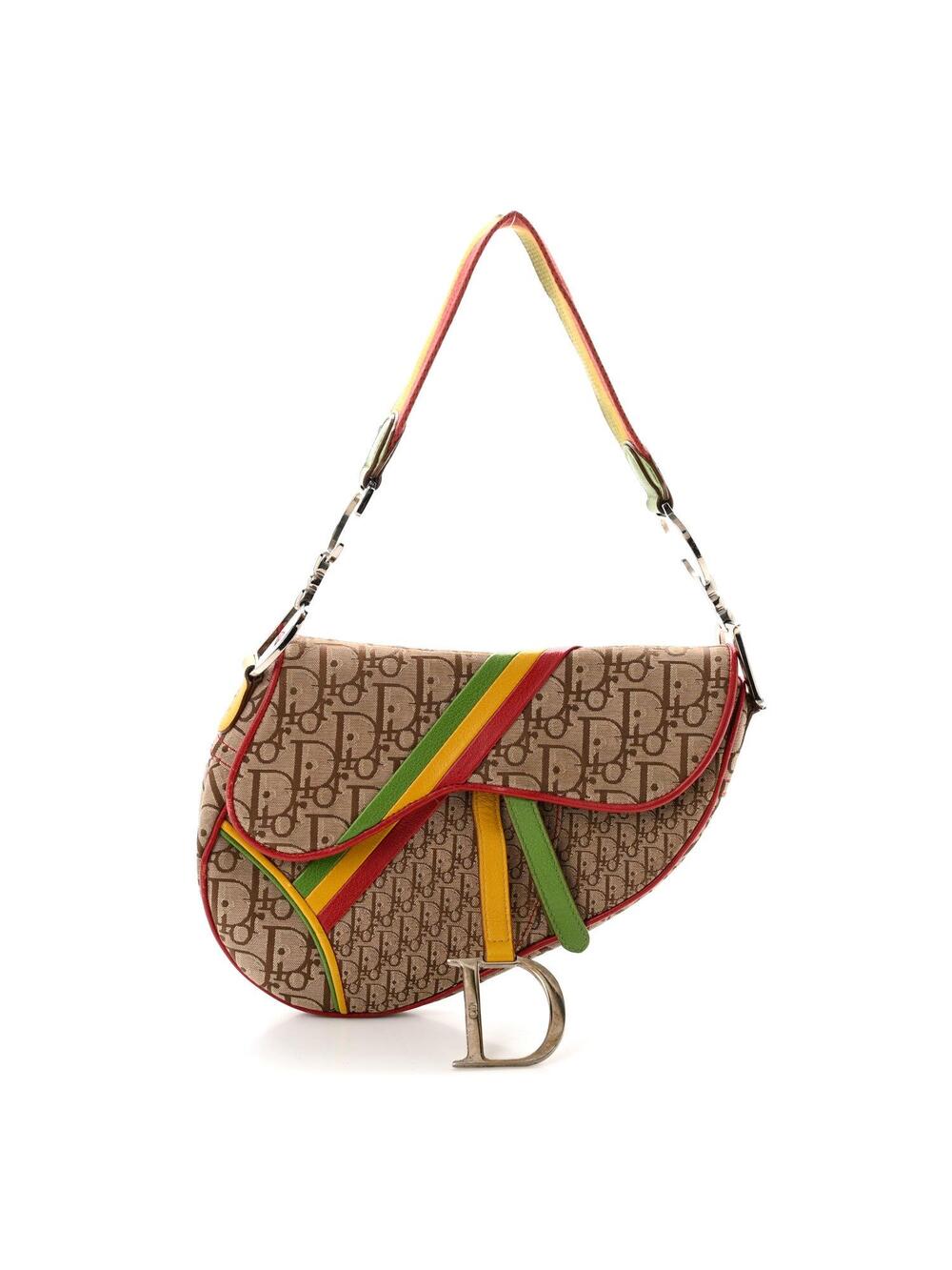 Christian Dior Rasta Saddle Bag Beige #349992C25B